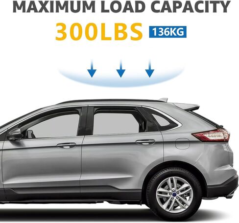 قضبان متقاطعة لحامل السقف متوافقة مع Ford Edge 2015-2024، ألومنيوم قابل للتعديل للخدمة الشاقة 300 رطل مضاد للسرقة، ملحقات العارضة على السطح للدراجة والسلة والتزلج على الجليد والأمتعة in Kuwait