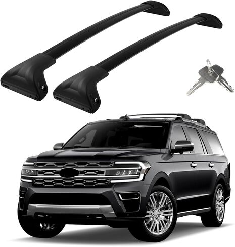 قضبان متقاطعة لحامل السقف متوافقة مع Ford Edge 2015-2024، ألومنيوم قابل للتعديل للخدمة الشاقة 300 رطل مضاد للسرقة، ملحقات العارضة على السطح للدراجة والسلة والتزلج على الجليد والأمتعة in Kuwait