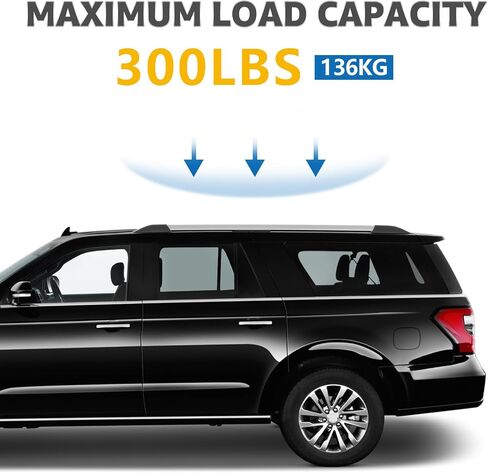 قضبان متقاطعة لحامل السقف متوافقة مع Ford Edge 2015-2024، ألومنيوم قابل للتعديل للخدمة الشاقة 300 رطل مضاد للسرقة، ملحقات العارضة على السطح للدراجة والسلة والتزلج على الجليد والأمتعة in Kuwait