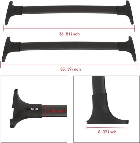 SCITOO 165LBS Roof Rack Cross Bars Fit For Ford Ecosport 2013-2022 Cargo Crossbar Black in Saudi Arabia