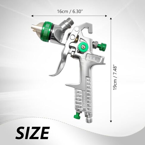 2.5mm Gravity Paint Gun HVLP Spray Gun Auto Body Repair Paint Spray Gun with Regulator Paint Primer Metal Flake 1L 1.4mm/2.5mm Needle and Nozzle for House Painting Car Furniture Spraying in Saudi Arabia