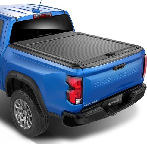 Retractable Hard Tonneau Cover Fits Chevy Colorado & GMC Canyon 2023-2025 5.2 Ft Truck Bed (2023-2025, 5 FT) in Kuwait