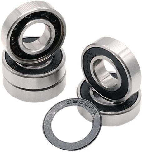 5 قطعة 6900RS CB 10x22x6 ملليمتر الهجين السيراميك تحمل ABEC-7 دراجة أسفل الأقواس وقطع الغيار 6900RS Si3N4 الكرات in Saudi Arabia