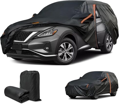 Cover for Nissan Murano, Custom Fit Murano Cover 2015-2024, Cover for Murano, All Weather Waterproof, Outdoor Car Cover with Door Zipper/Reflective Strip/Mirror Pockets,Sun UV Dust Protection in Saudi Arabia