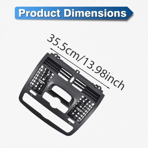 Front Center Console Air Vent, Replaces 636 680 1000, 639 680 0107, Compatible with Mercedes-Benz Viano W636 2004-2015, 1 pc in Saudi Arabia