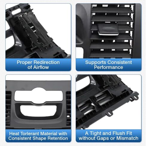 Front Center Console Air Vent, Replaces 636 680 1000, 639 680 0107, Compatible with Mercedes-Benz Viano W636 2004-2015, 1 pc in Saudi Arabia