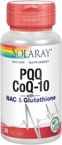 Solaray PQQ CoQ10, Heart Health Support, 30ct in Saudi Arabia