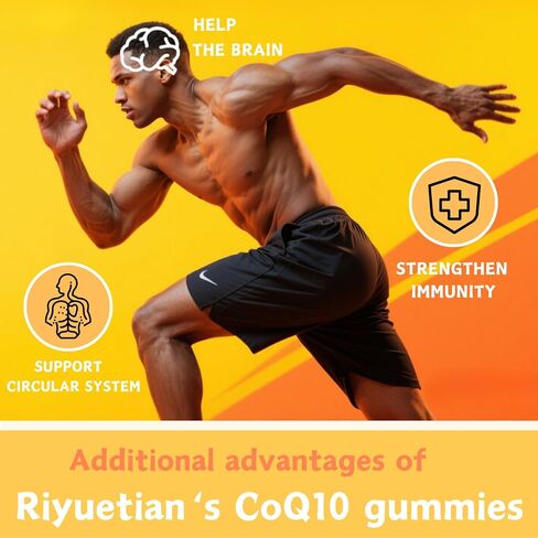 علكة COQ10 - CoQ10 500 مجم + أوميغا 3 EPA/DHA + جليسينات المغنيسيوم + سترات الزنك، لدعم صحة القلب وإنتاج الطاقة والجهاز المناعي وامتصاص المعادن، 30 حصة in Kuwait