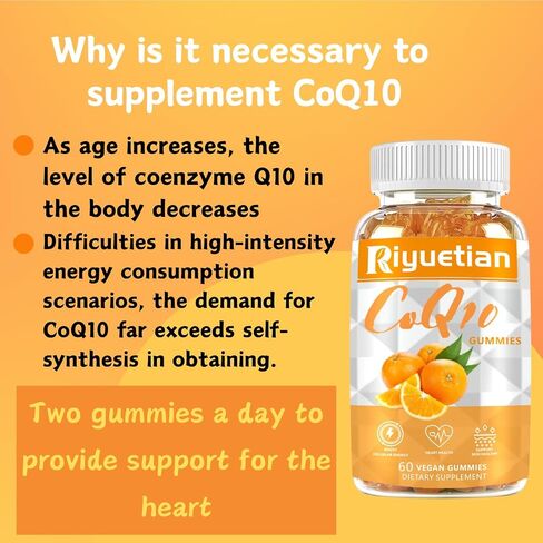 علكة COQ10 - CoQ10 500 مجم + أوميغا 3 EPA/DHA + جليسينات المغنيسيوم + سترات الزنك، لدعم صحة القلب وإنتاج الطاقة والجهاز المناعي وامتصاص المعادن، 30 حصة in Kuwait
