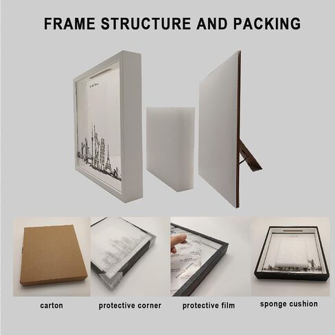 صندوق أرشيف مغامرات السفر مقاس 12 × 12، صندوق تذاكر للحائط أو سطح الطاولة، إطار خشبي لصندوق الذاكرة (أسود) in Saudi Arabia