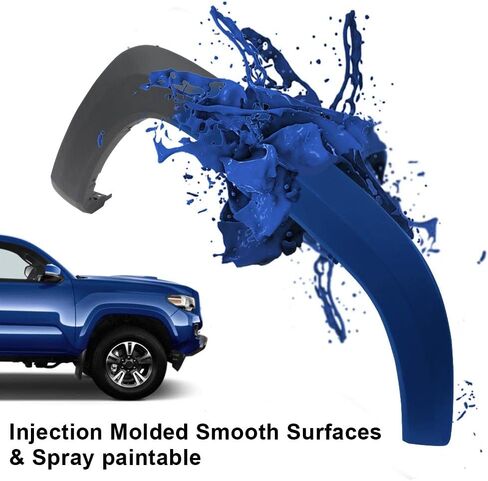 PIT66 Fender Flares Front Passenger Side Compatible with Toyota Tacoma 2016 2017 2018 2019 2020 2021,Fender Flares Moulding Trim Wheel Opening Molding Set 7587104060 TO1291109C in Saudi Arabia