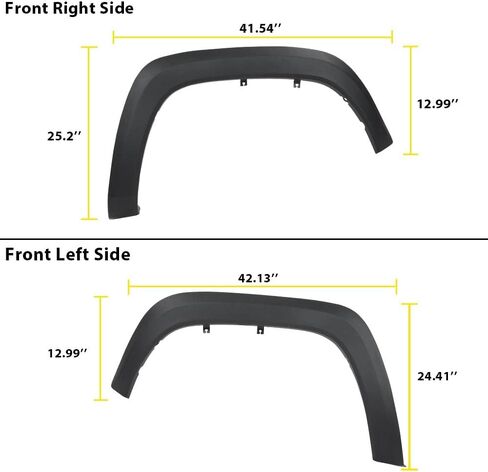 PIT66 Fender Flares Front Passenger Side Compatible with Toyota Tacoma 2016 2017 2018 2019 2020 2021,Fender Flares Moulding Trim Wheel Opening Molding Set 7587104060 TO1291109C in Saudi Arabia