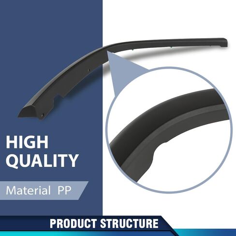 PIT66 Wheel Arch Trim Rear Right Passenger Side Compatible with Jeep Grand Cherokee 2011-2021 1MP34RXFAH, CH1791103 Black in Kuwait