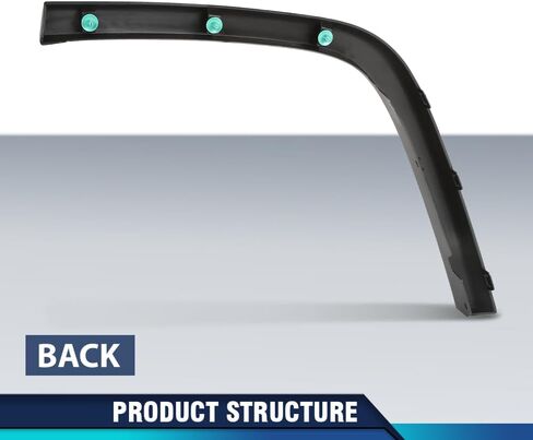 PIT66 Wheel Arch Trim Rear Right Passenger Side Compatible with Jeep Grand Cherokee 2011-2021 1MP34RXFAH, CH1791103 Black in Kuwait