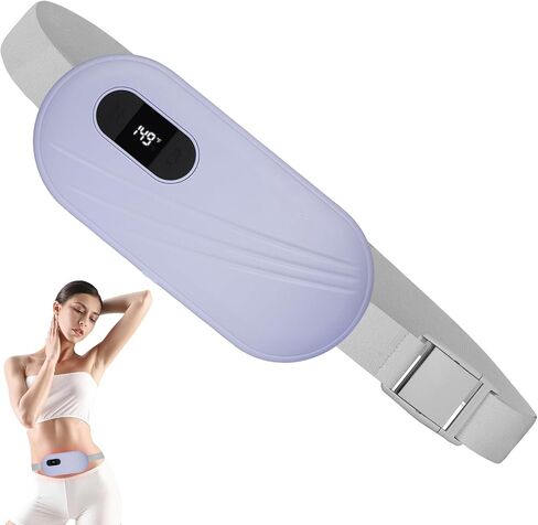 Portable Cordless Heating Pad for Cramps, 6 Heat Levels and 6 Massage Modes, 5000mAh, Auto Shut-Off, NTC Temp Control, Belly and Back Heating Pad, Gifts for Women and Girls (Pink) in Saudi Arabia