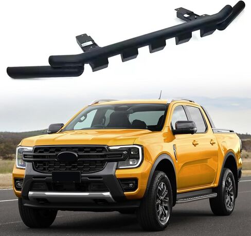 Fits For Ford Ranger T9 2023-2025 Front Bumper Rear Skid Plate Bumper Guard Bar Trim Cover Aluminum in Saudi Arabia