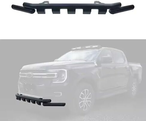 Fits For Ford Ranger T9 2023-2025 Front Bumper Rear Skid Plate Bumper Guard Bar Trim Cover Aluminum in Saudi Arabia