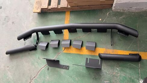 Fits For Ford Ranger T9 2023-2025 Front Bumper Rear Skid Plate Bumper Guard Bar Trim Cover Aluminum in Saudi Arabia