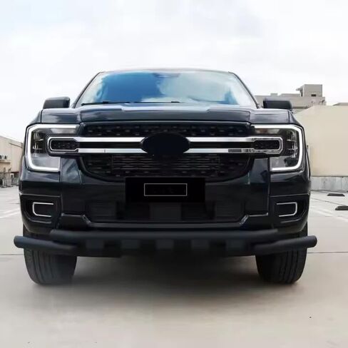 Fits For Ford Ranger T9 2023-2025 Front Bumper Rear Skid Plate Bumper Guard Bar Trim Cover Aluminum in Saudi Arabia