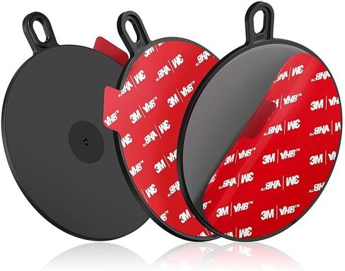 3-Pack 95mm Dashboard Pad Mounting Disk for Suction Cup, Heat-Resistant Adhesive Discs, Strong Sticky Replacement Base, Ideal for Dash Cam Windshield Holders, GPS, Tablets & Car Phone Brackets in Saudi Arabia