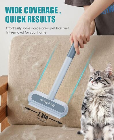 Pet Hair Removal Brush for Couch, Durable, Reusable, Washable Lint Cleaner for Dog and Cat Hair, Gentle on Furniture, Effective on Carpets, Clothing, Bedding in Saudi Arabia