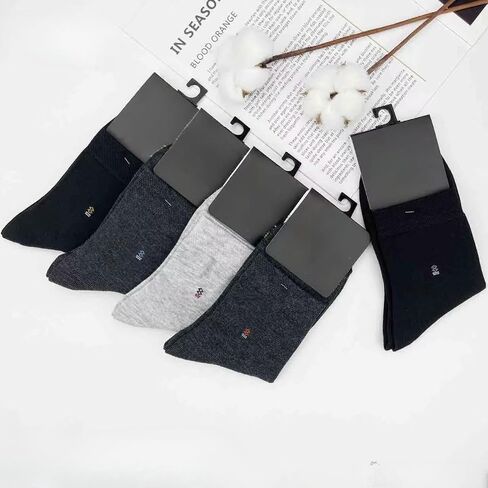10-Pair Mens Socks Dress Crew Soft and Breathable Men's Crew Socks Trendy for Leather Shoes Sneaker Fashion Shoes Canvas Shoes in Saudi Arabia