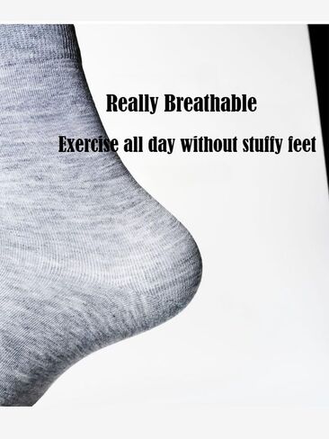 10-Pair Mens Socks Dress Crew Soft and Breathable Men's Crew Socks Trendy for Leather Shoes Sneaker Fashion Shoes Canvas Shoes in Saudi Arabia