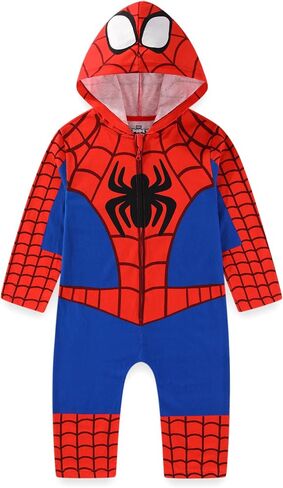 Marvel Spider-Man Boys Cosplay Hooded Coverall for Toddler in Saudi Arabia
