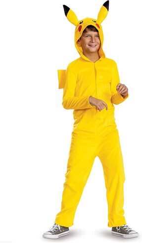Disguise Pikachu Costume for Kids, Official Adaptive Pokemon Pikachu Hooded Jumpsuit in Saudi Arabia