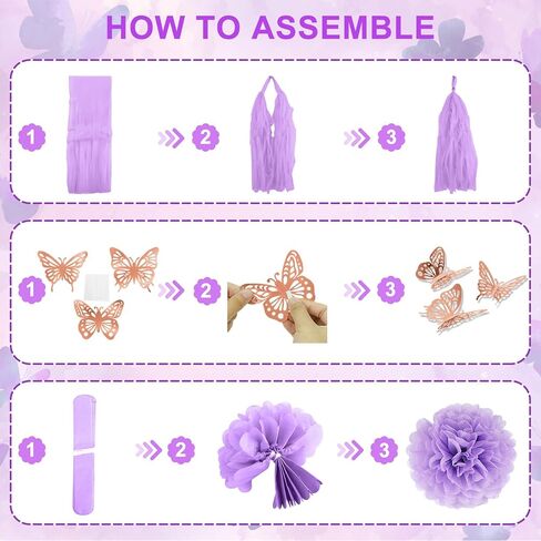 Pink Birthday Party Decorations, Happy Birthday Banner Tablecloth Cake Toppers Fringe Curtain Tassels Pink and White Confetti Foil Balloons for Girls Women Wedding Baby Shower Party Supplies in Kuwait