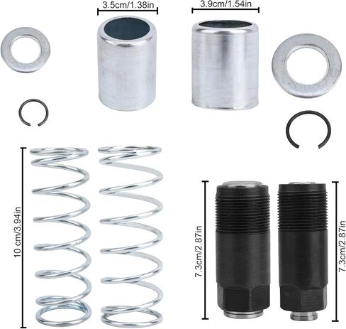 Floor Jack Replacement Parts, Jack Replacement Piston Pump Plunger Kit Carbon Steel Bigger & Smaller Pump Body Spring Repair Kit with Washers & Retaining Ring for 3/4 Ton Hydraulic Systems in Saudi Arabia