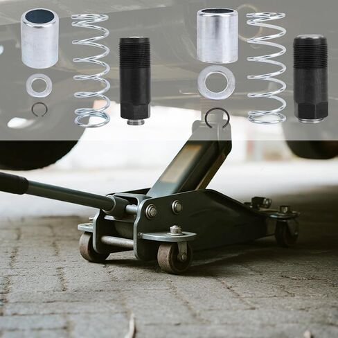 Floor Jack Replacement Parts, Jack Replacement Piston Pump Plunger Kit Carbon Steel Bigger & Smaller Pump Body Spring Repair Kit with Washers & Retaining Ring for 3/4 Ton Hydraulic Systems in Saudi Arabia