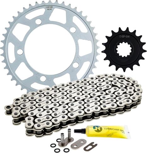 NICHE Drive Sprocket Chain Combo for BMW S1000R Front 17 Rear 45 Tooth 525 X-Ring 118 Links 2011-2021 in Saudi Arabia