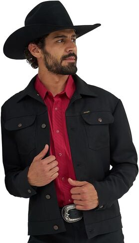 Wrangler Men's Wrancher Black Jacket in Saudi Arabia