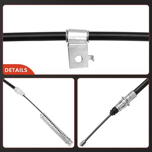 A-Premium Rear Side Parking Brake Cable Assembly Compatible with Chevrolet & GMC Models: Silverado 1500, Silverado 2500 HD 3500 HD, Sierra 1500, Sierra 2500 HD 3500 HD, Standard Cab Pickup, 2-PC Set in Saudi Arabia