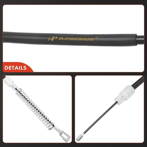 A-Premium Rear Side Parking Brake Cable Assembly Compatible with Chevrolet & GMC Models: Silverado 1500, Silverado 2500 HD 3500 HD, Sierra 1500, Sierra 2500 HD 3500 HD, Standard Cab Pickup, 2-PC Set in Saudi Arabia