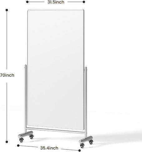 Large Full Length Floor Mirror with Mobile Rolling Wheels 71"x40", Oversized Tiltable Modern Standing Mirror, Tempered Glass, Metal Frame, for Dressing Room, Dance Studio,Clothing Store (X Large) in Saudi Arabia