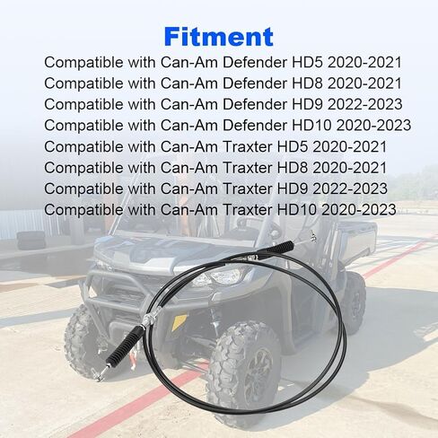 Gear Shift Cable Compatible with Can-Am Defender Traxter HD5 HD8 HD9 HD10 2020-2023 Replacement for 707002622 in Saudi Arabia