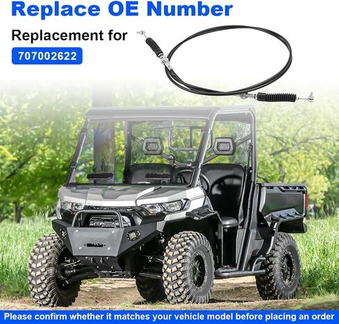 Gear Shift Cable Compatible with Can-Am Defender Traxter HD5 HD8 HD9 HD10 2020-2023 Replacement for 707002622 in Saudi Arabia