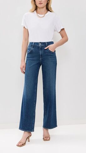 PAIGE Women's Sasha 32" Chicory Coffee Luxe Coating Jeans in Saudi Arabia
