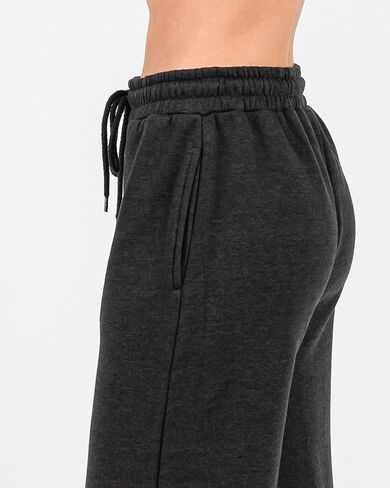 Urban Look Wide Leg High-Rise Cotton Fleece Lined Sweatpants with Drawstring Waist & Pockets in Saudi Arabia