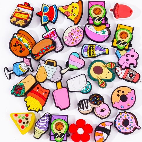 30pcs Random Style Cute Shoe Charm Decorations, Perfect for Shoes, Beach Bag, And Party Favors Ideal Gifts, Teens and Adults in Saudi Arabia
