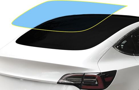 تصميمات BOGAR TECH مصنوعة مسبقًا لطراز Tesla 3 2017-2023 مجموعة أفلام مقاومة للخدش لحماية الزجاج الأمامي، شفافة in Saudi Arabia
