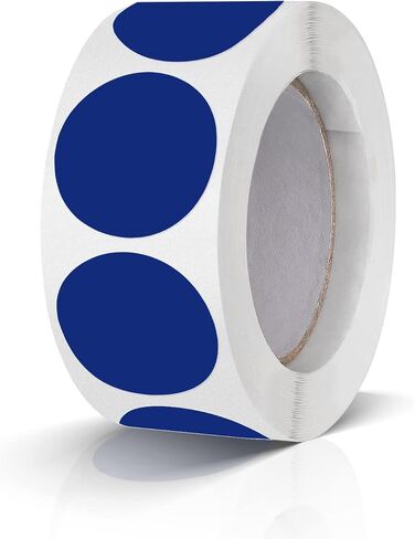 Round Stickers Colorful 1 Inch Circle Labels Color Coding Dot Vinyl Floor Sticker Waterproof Removable Roll of 500 in Saudi Arabia