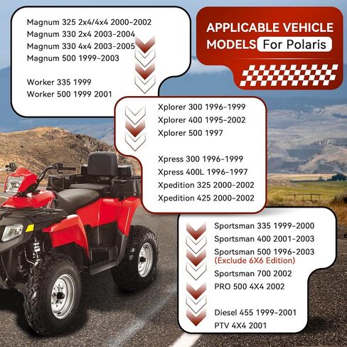 Rear Rack Assembly For Polaris Magnum Xplorer Xpress Xpedition Sportsman 325 300 330 500 400 425 455 700 1995-2005 2670174-070 in Saudi Arabia