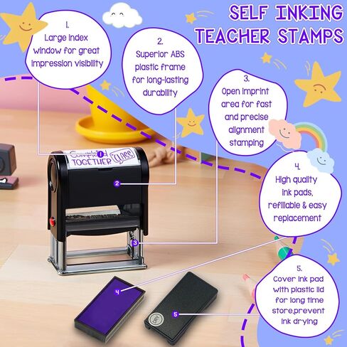 Self Inking Good Job Stamps Teacher Stamps for Classroom Grading Teacher Good Job Stamps for Kids,Good Job Stamp for School Classroom Supplies,Green Good Job Teacher Self Inking Stamps in Kuwait