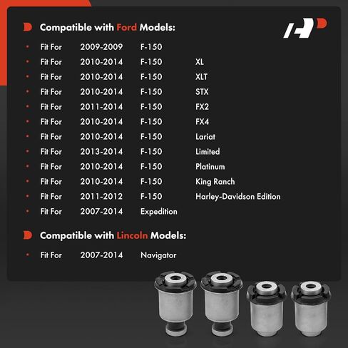 A-Premium 4 x Front Lower Control Arm Bushing Kit, Compatible with Ford F-150 F150 2009-2014, Expedition 2007-2014 & Lincoln Navigator 2007-2014 in Saudi Arabia