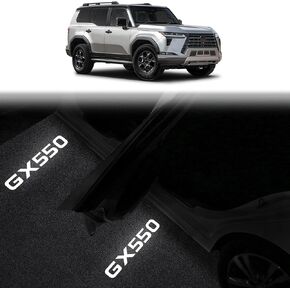 مصباح ديكور ضوء عتبة الباب مناسب لـ Gx550 & 550h مصباح إسقاط LED مشرق ضوء الباب تعديل داخلي ملحقات gx 550 (4 قطع) in Kuwait