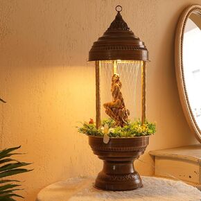 Oil Rain Lamp & Art Installation | Mermaid Romantic Series-Single Line Version (13×13×36 in) | Luxury LED Ambient & Mood Lighting for Home, Hotel Lobby, Clubs, Restaurants in Saudi Arabia