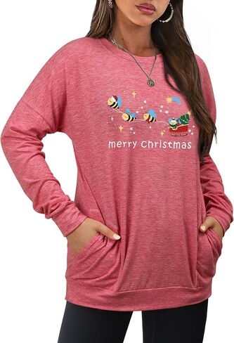 Dresswel Be Kind Sweatshirts for Women Long Sleeve Graphic Shirts Crewneck Pullover Tops Casual Loose Fall Outfits Clothes in Kuwait